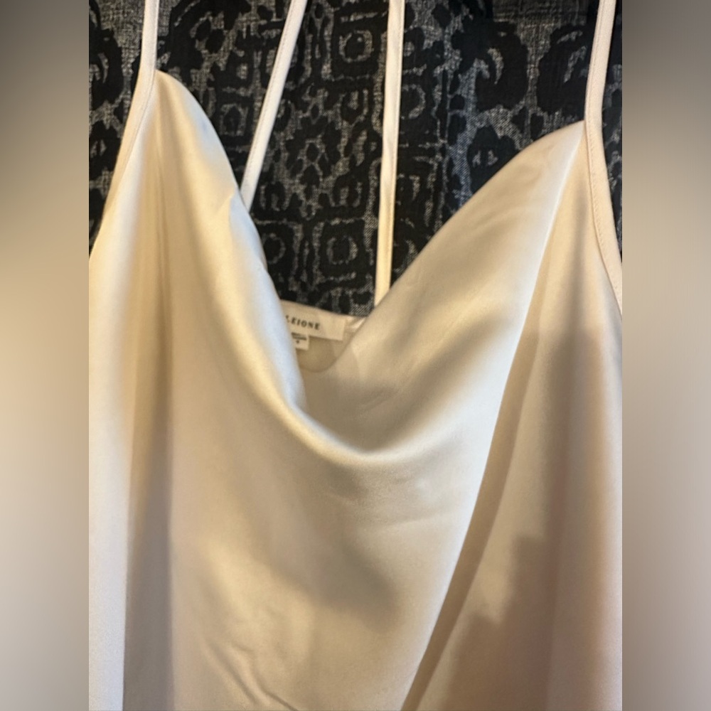 White Pleione satin top with pretty back detail SM